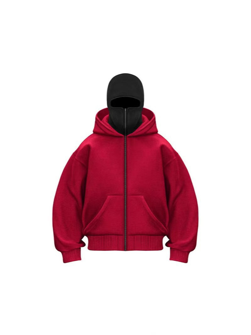 Face Off Thick Double-Layer Hoodie
