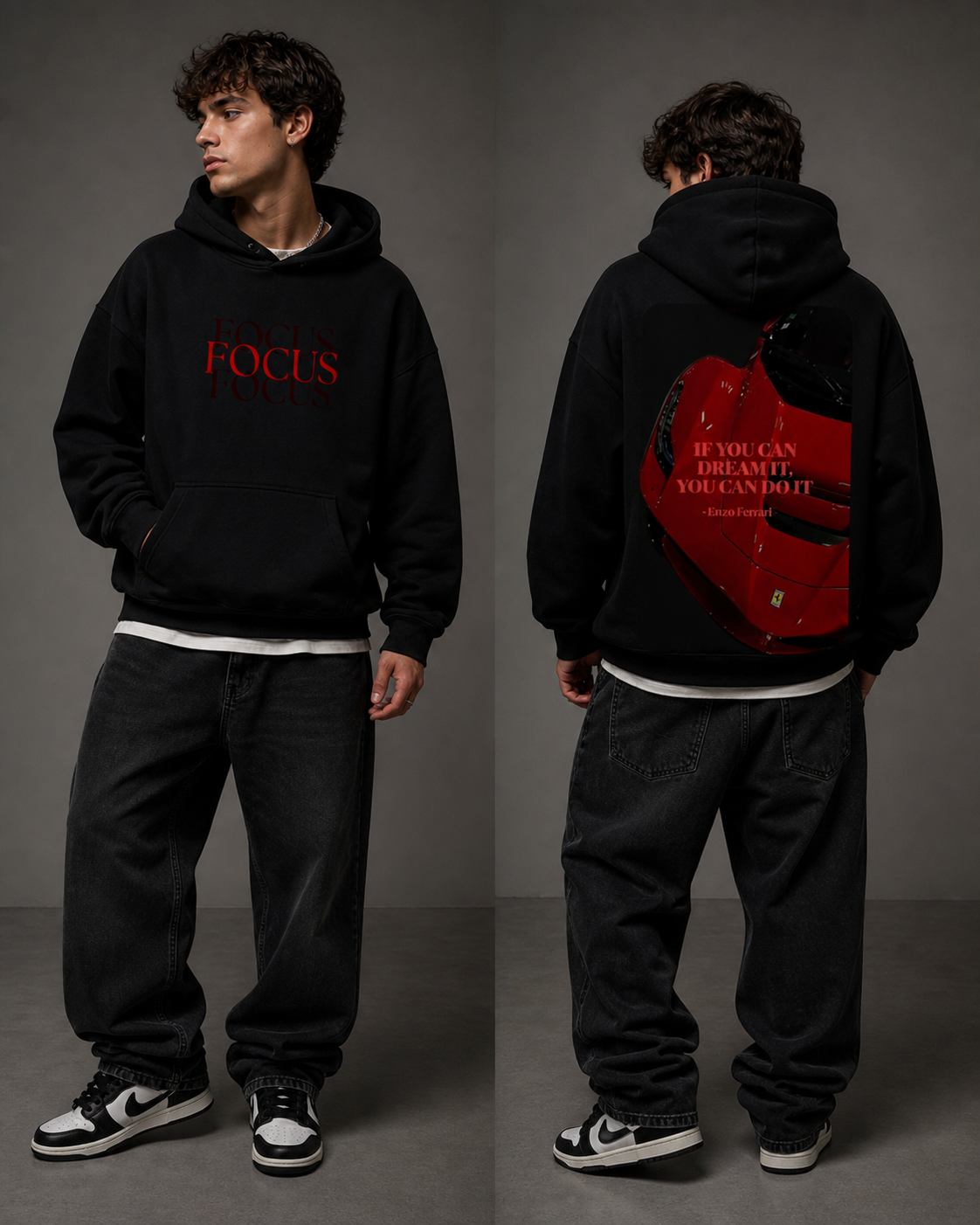 Focus Oversized Hoodie