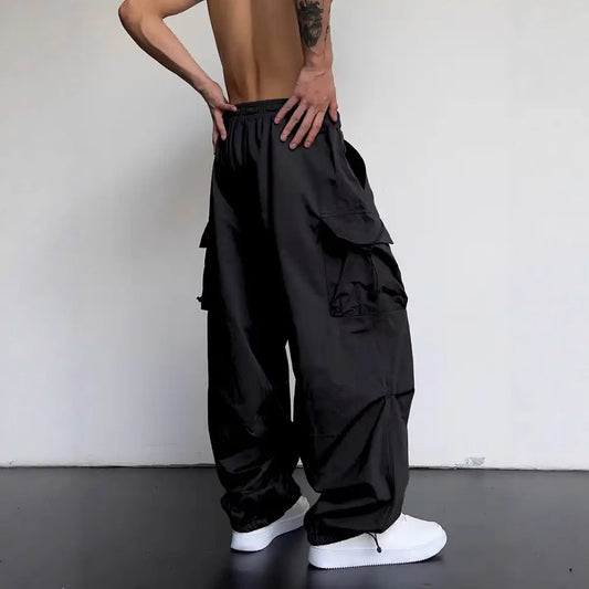 Unisex Quick-Dry High-Waisted Cargo Pants