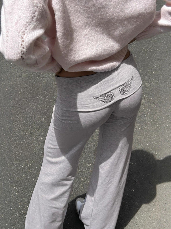 Angel Wings Sequin Casual Hoodie & Trousers