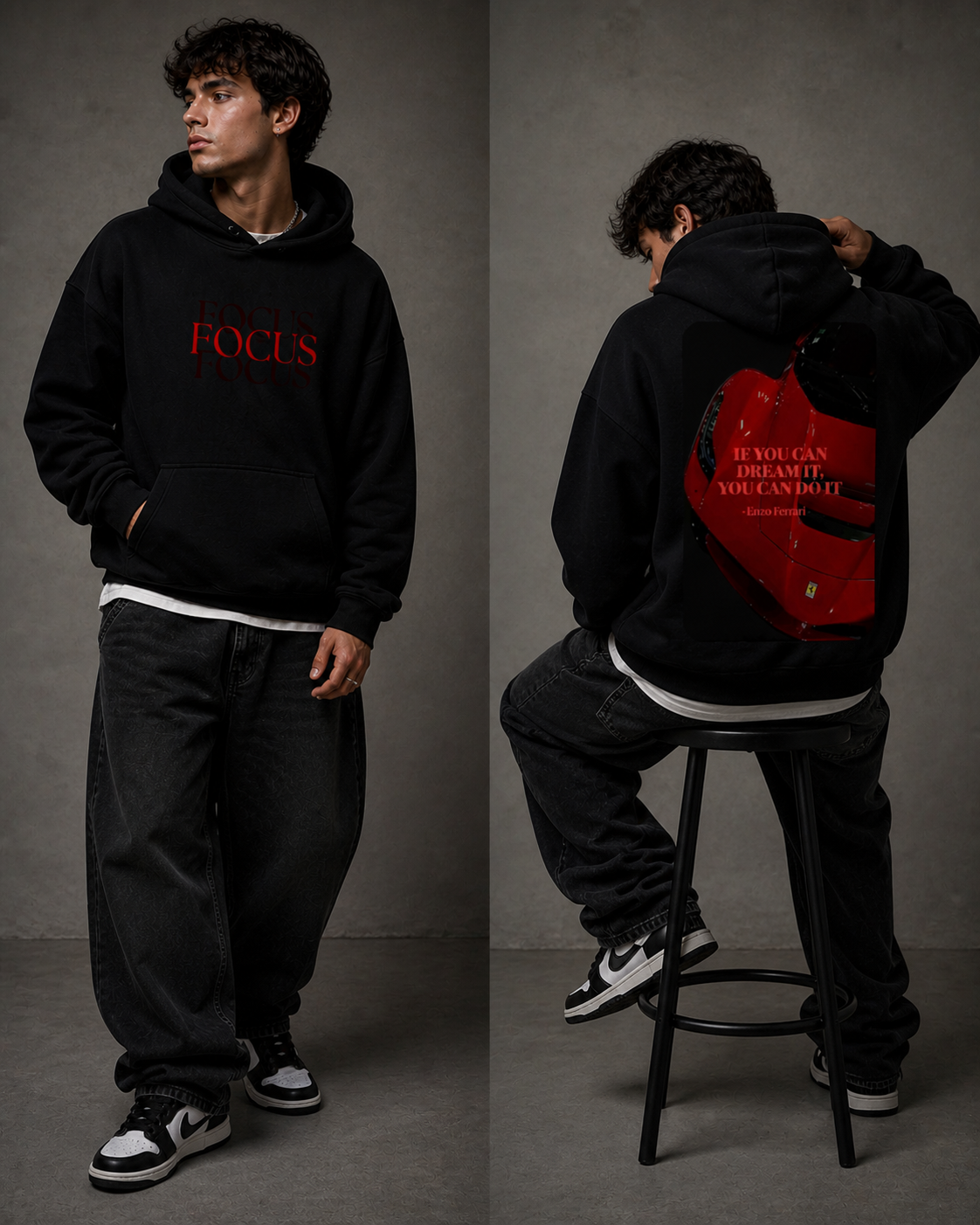 Focus Oversized Hoodie
