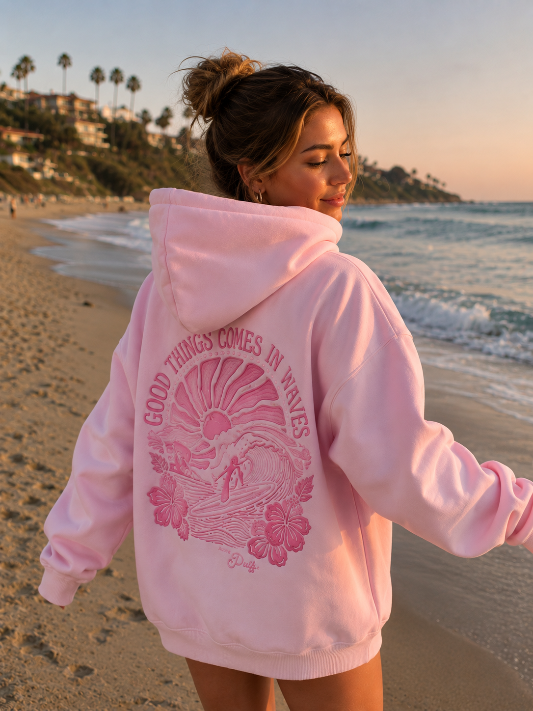 Everything come in waves Hoodie