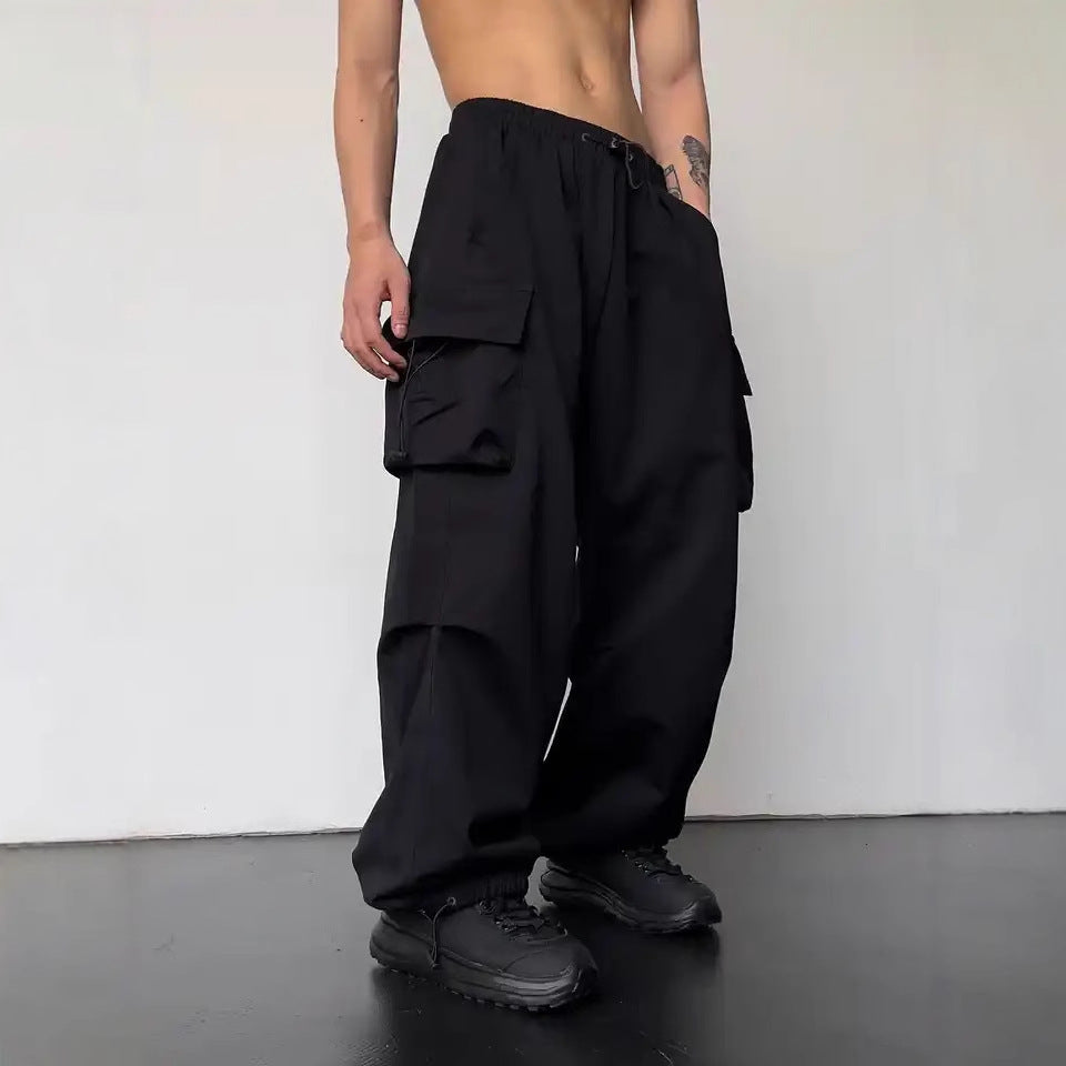 Unisex Quick-Dry High-Waisted Cargo Pants