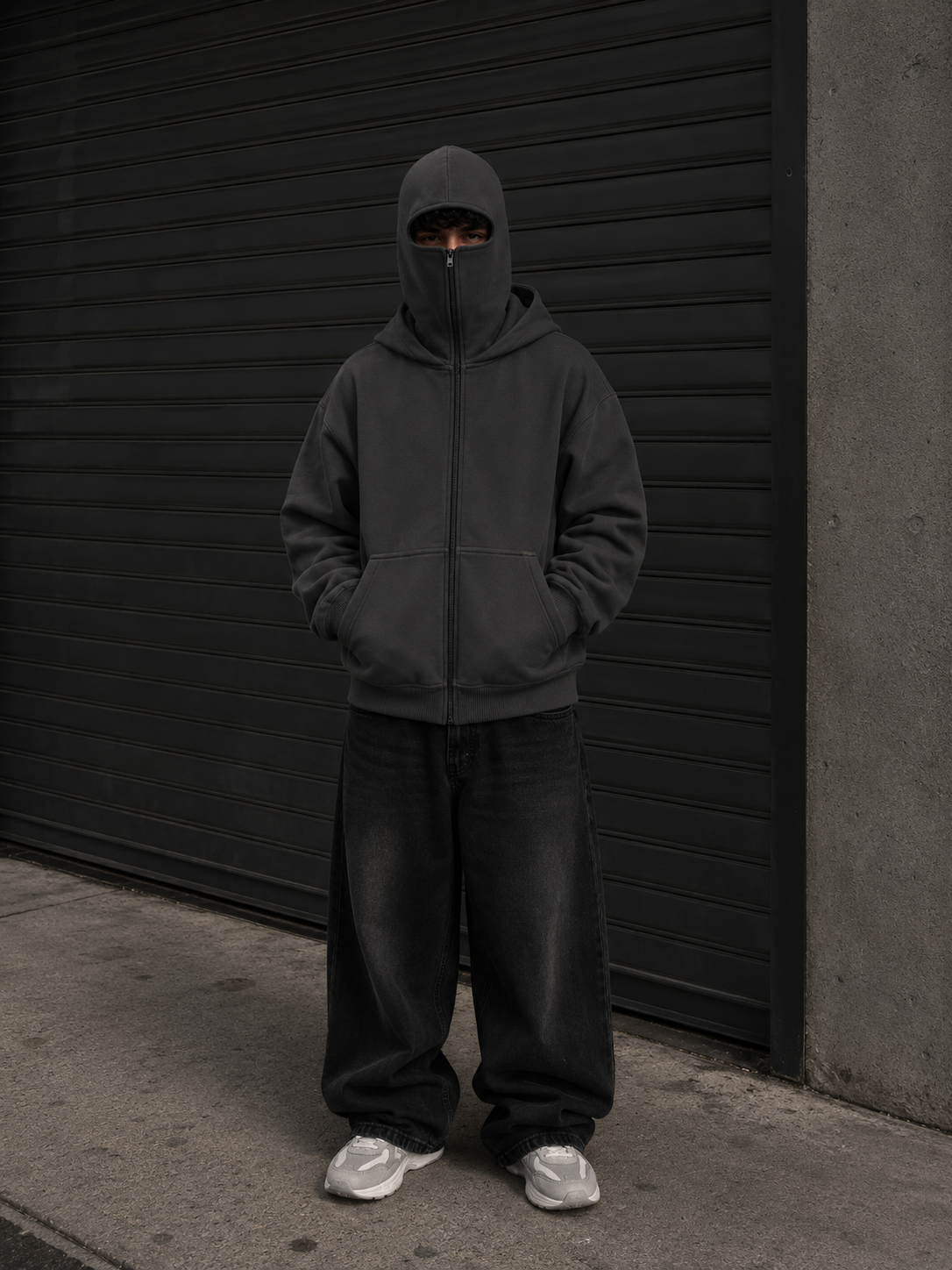 Face Off Thick Double-Layer Hoodie