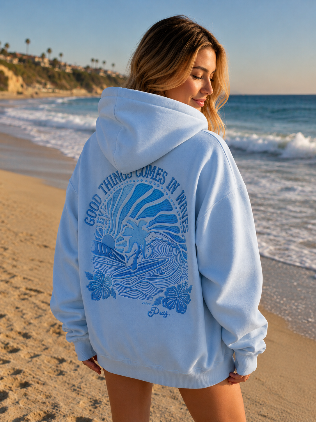 Everything come in waves Hoodie