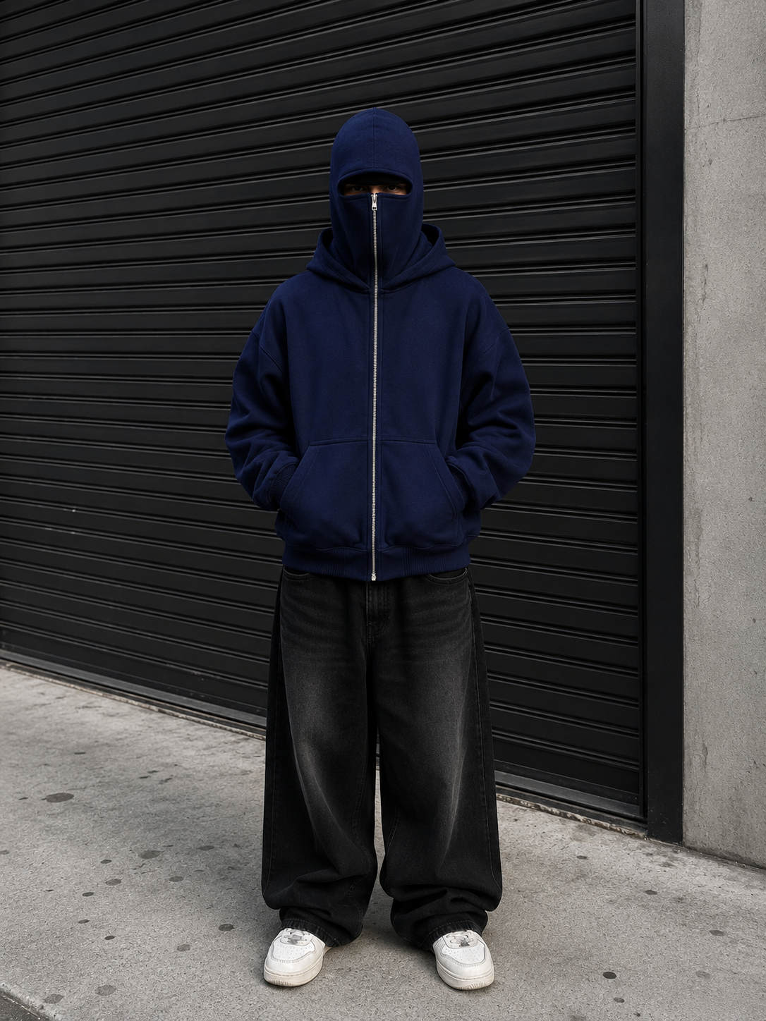 Face Off Thick Double-Layer Hoodie