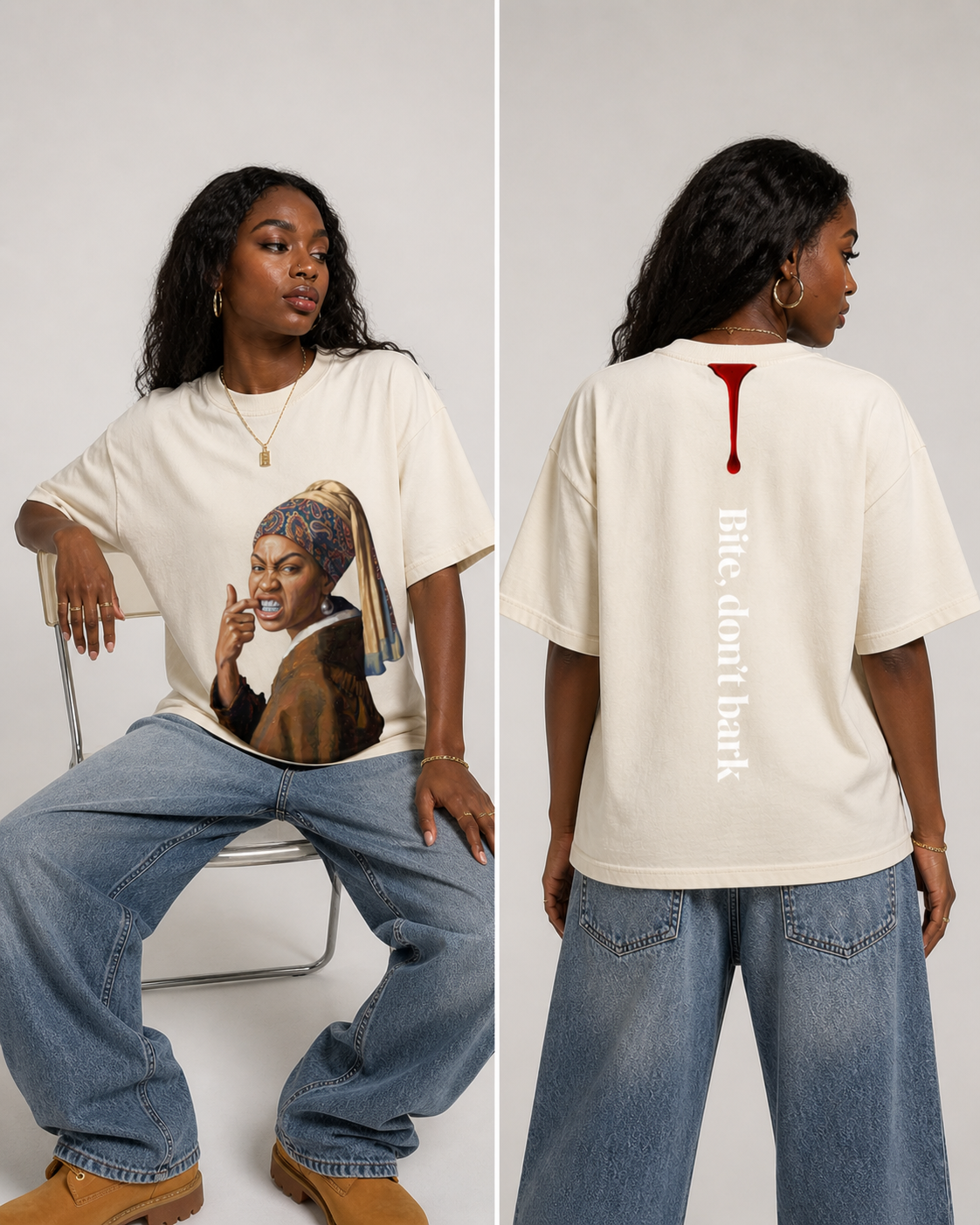 Bite, Don’t Bark Oversized T-Shirt