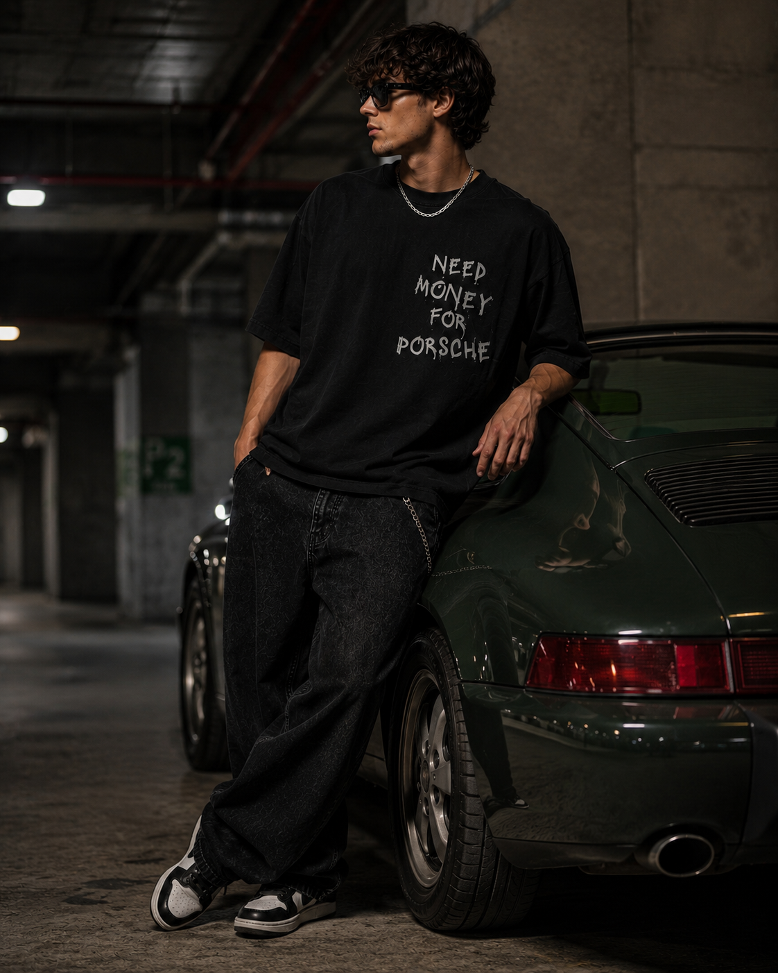 Need Money For Porsche Oversized T-Shirt