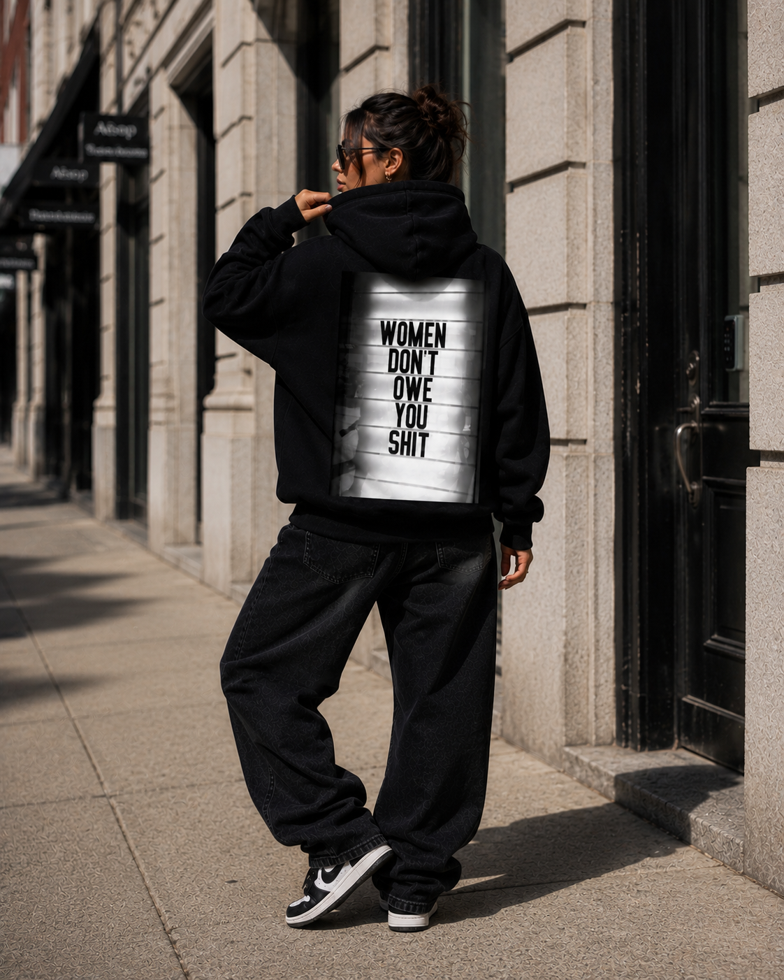 Women Must Serve Men Oversized Hoodie
