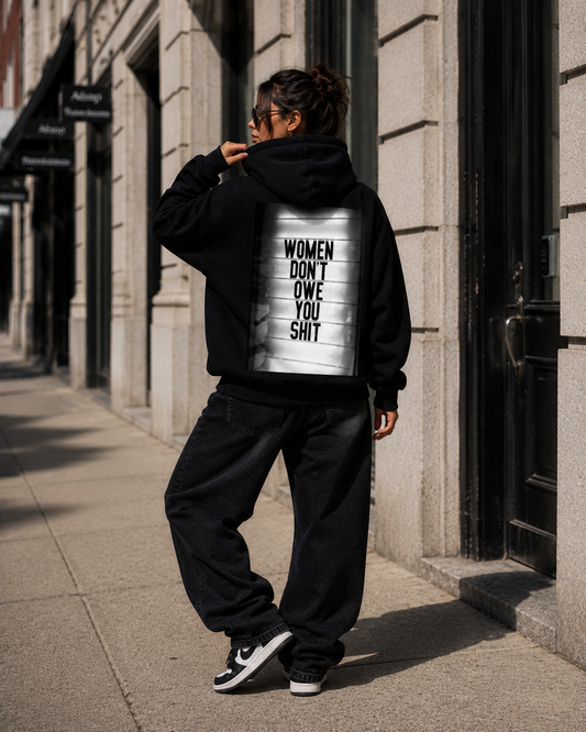 Women Must Serve Men Oversized Hoodie