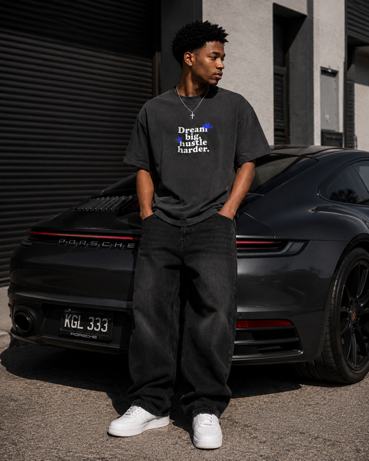Dream Big, Hustle Harder Oversized T-Shirt