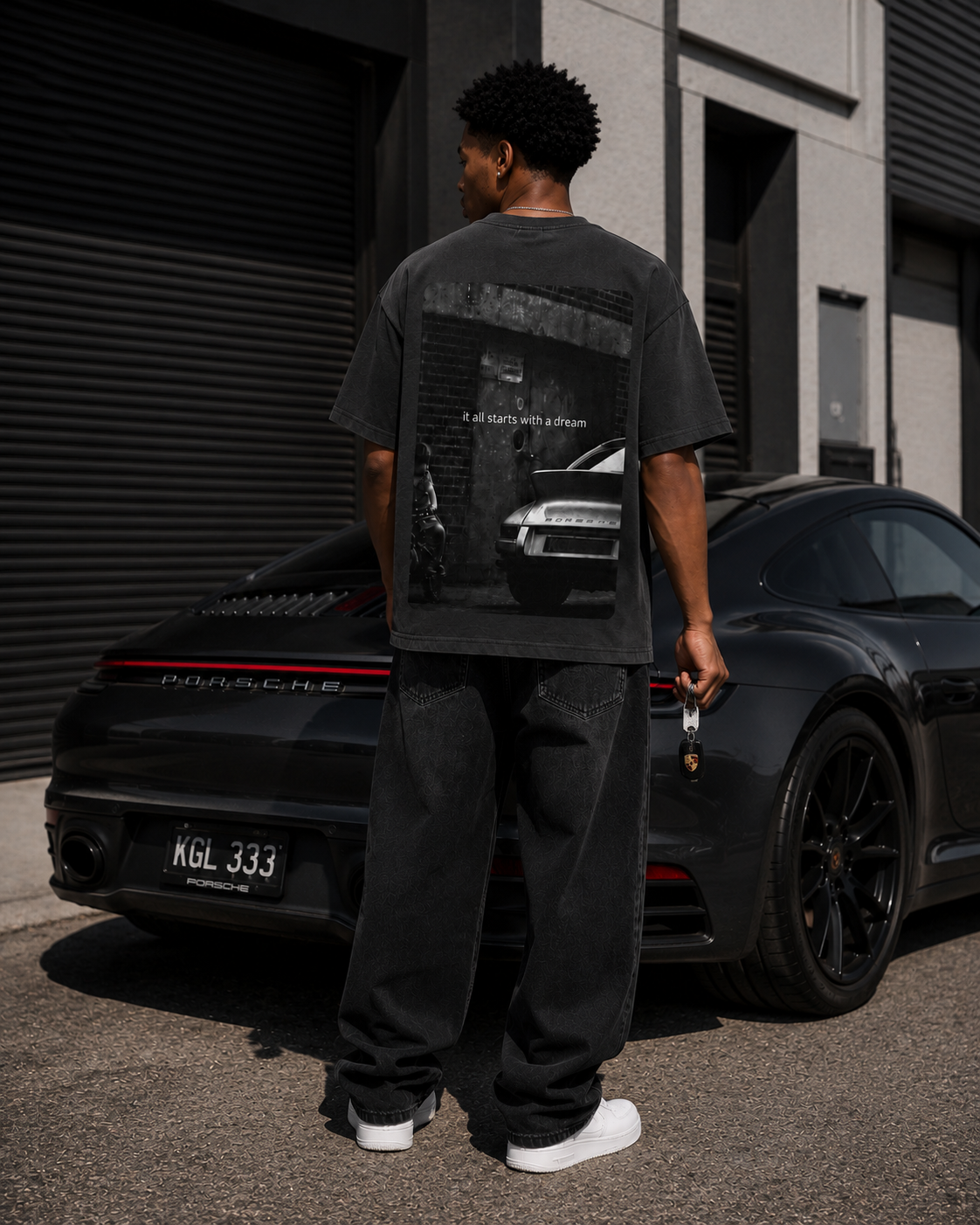 Dream Big, Hustle Harder Oversized T-Shirt