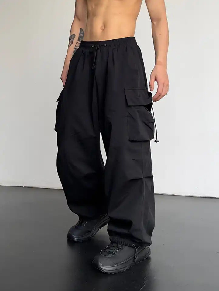 Unisex Quick-Dry High-Waisted Cargo Pants