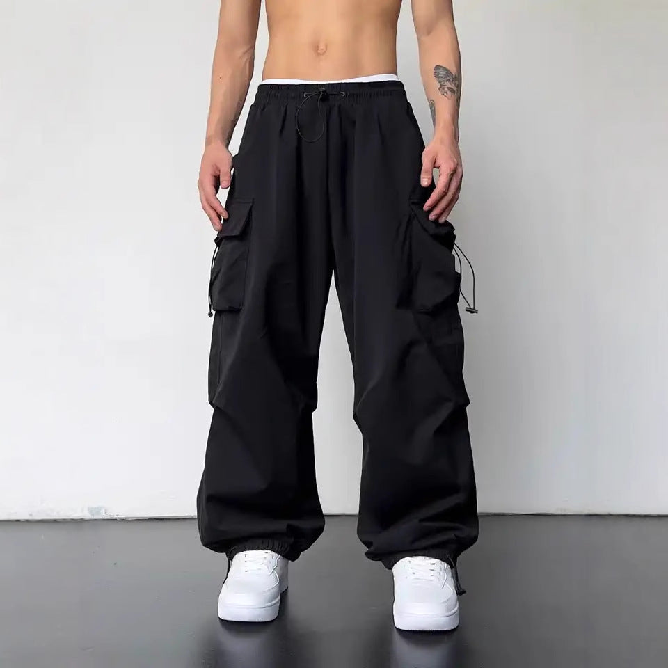 Unisex Quick-Dry High-Waisted Cargo Pants