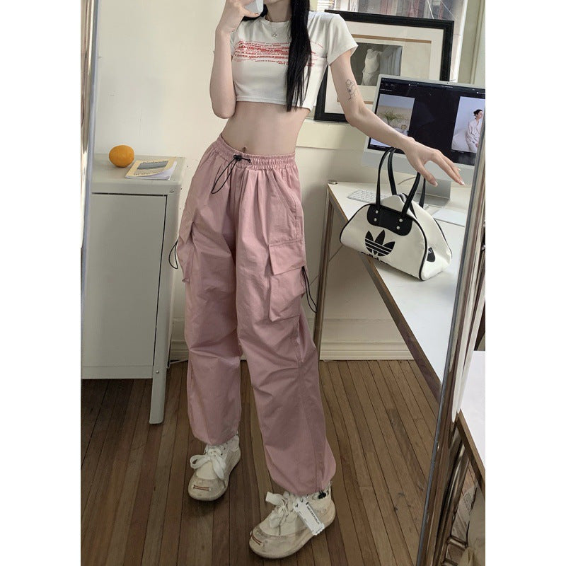 Unisex Quick-Dry High-Waisted Cargo Pants